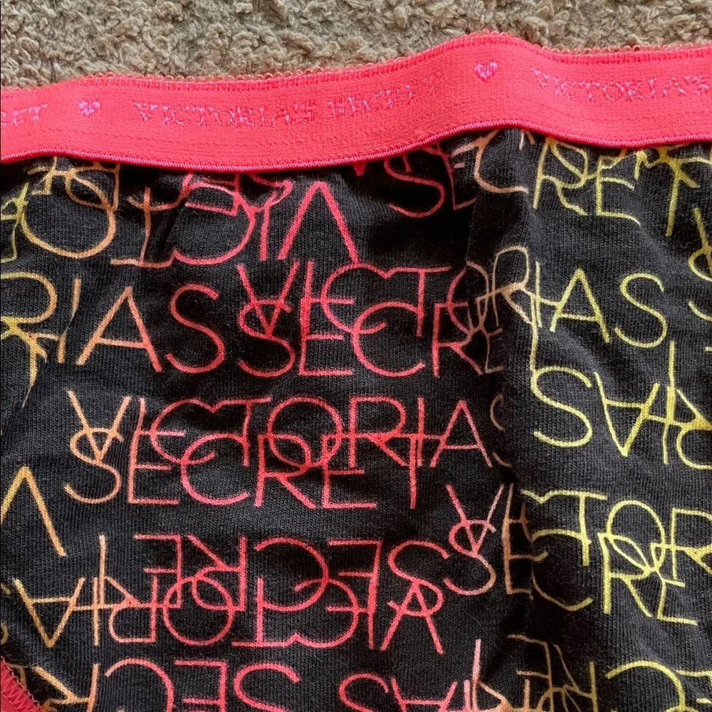 Victoria Secret Multicolor three pair highleg briefs panty Set Sz L - Picture 6 of 11